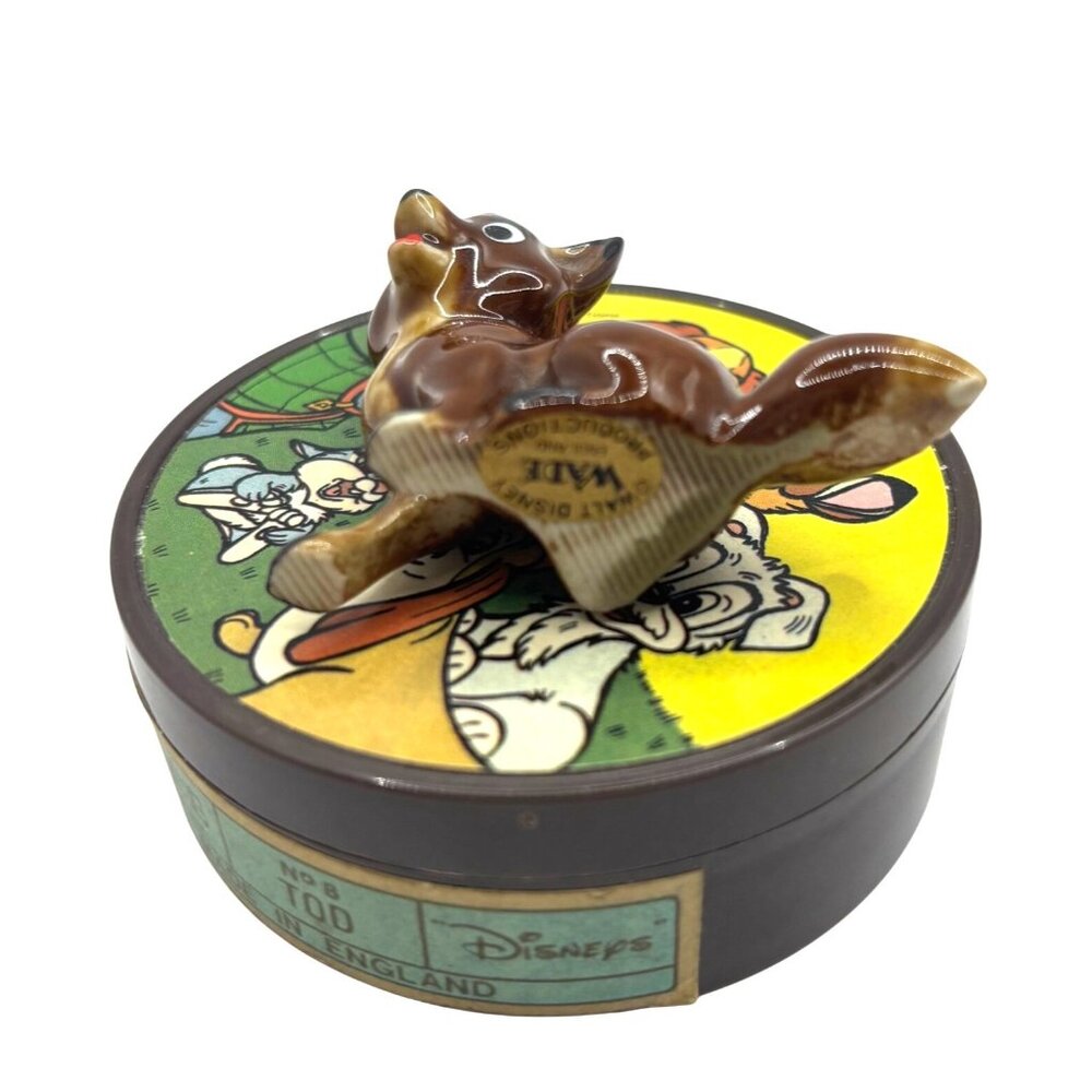WADE England Hatbox Series TOD #8 from the Disney Movie Fox and the Hound HTF - Picture 7 of 7